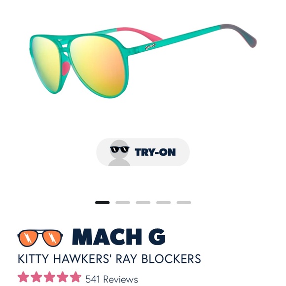 Goodr Kitty Hawkers Ray Blockers - Picture 3 of 5